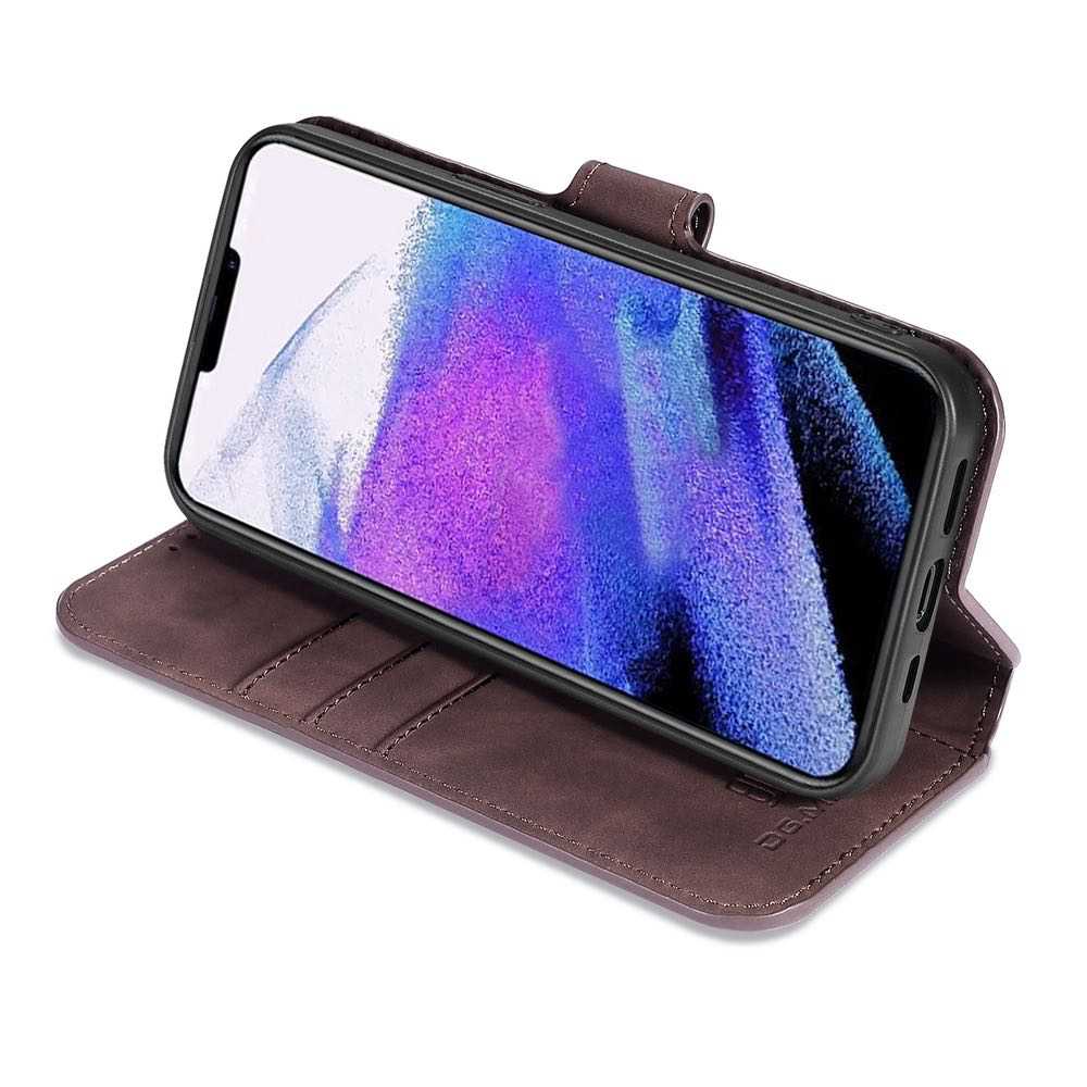 iPhone 13 Mini Secure Wallet Case With 3 Card Slots - Coffee