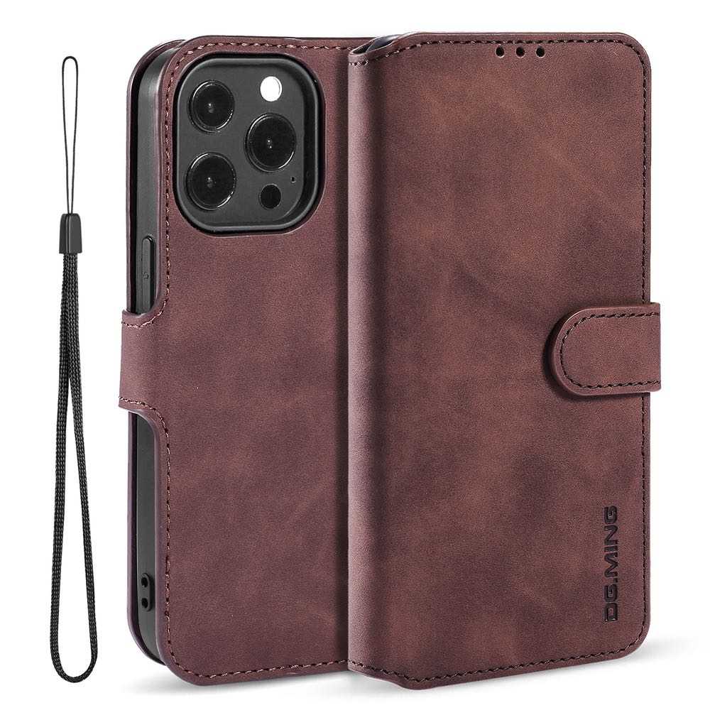 iPhone 13 Mini Secure Wallet Case With 3 Card Slots - Coffee