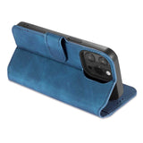 DG MING iPhone 13 Pro Max Case with 3 Card Slots Blue