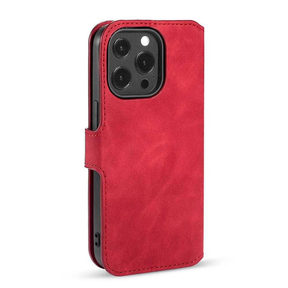 iPhone 13 Pro Max Case Made With PU Leather + TPU - Red