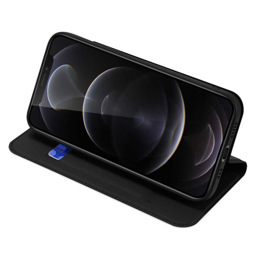 iPhone 13 Pro Case Made With PU Leather and TPU - Black
