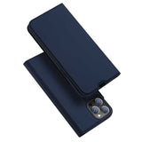 iPhone 13 Pro Max Case Made With PU Leather + TPU - Dark Blue