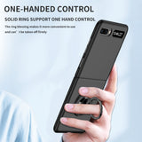Samsung Galaxy Z Flip Case Ultra-thin with Metal Ring Holder - Black