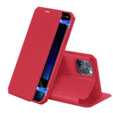 iPhone 11 Pro Max Case Made PU Leather and TPU - Red