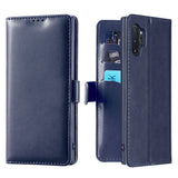 Samsung Note 10 Plus Case Made With PU Leather and TPU - Blue