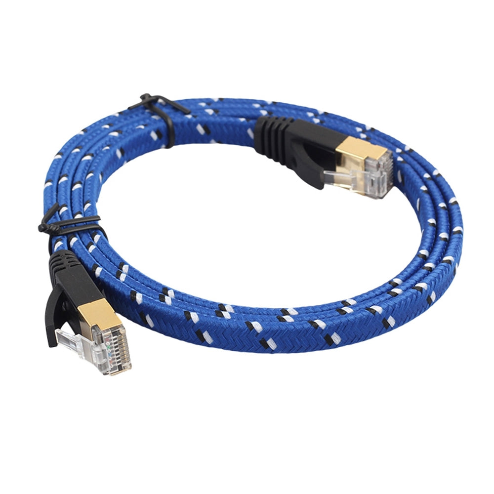 Network Cable CAT 7 10 Gigabit Ethernet Flat Patch 1M