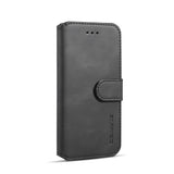 iPhone SE 2022 / SE 2020 / 8 / 7 Case With PU Leather and TPU - Black