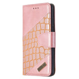 Samsung Galaxy S20 Case Crocodile Texture - Rose Gold
