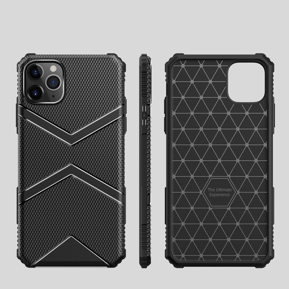 iPhone 12 Pro Max Case Diamond Shield design TPU Protective - Black