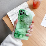 Glossy Marble Pattern TPU Protective iPhone 12 Mini Case