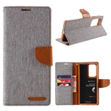 MERCURY GOOSPERY Canvas PU Leather Samsung S21 Ultra Case