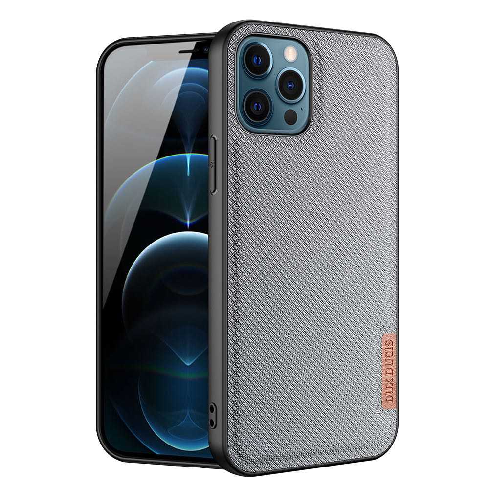 iPhone 12 Pro / iPhone 12 Case Made With PU Leather + TPU - Crystal Blue