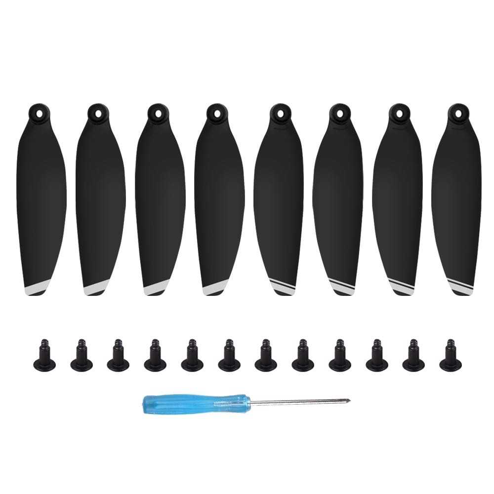 Low Noise Quick-release Wing Propellers for DJI Mini 2 - Black/Silver