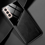 Samsung Galaxy S21 Plus Case PU Leather & Silicone - Black