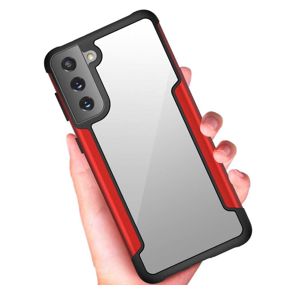 Samsung Galaxy S21 Plus Case Made With PC and TPU - Red