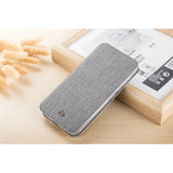 VILI DMX Cross Texture PU Leather iPhone XS Max Case - Grey