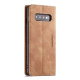Samsung Galaxy S10 Case CASEME Secure Protective Wallet - Brown