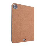 iPad Pro 11 2020 Case Best Quality Cloth Pattern - Light Brown
