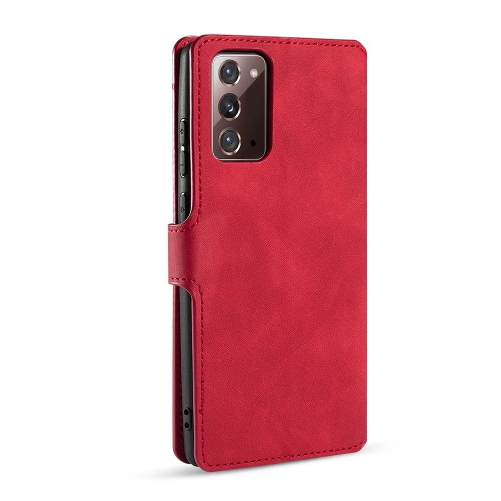 Samsung Galaxy Note 20 Case Made With PU Leather + TPU - Red