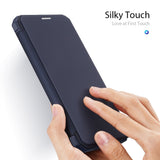 DUX DUCIS Skin X Series iPhone 12 Mini Wallet Case - Dark Blue