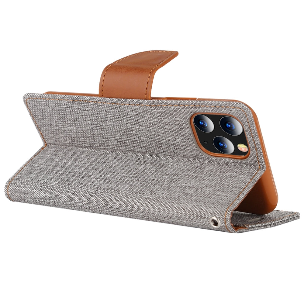 iPhone 12 Pro / iPhone 12 Case Made With PU Leather and TPU - Grey