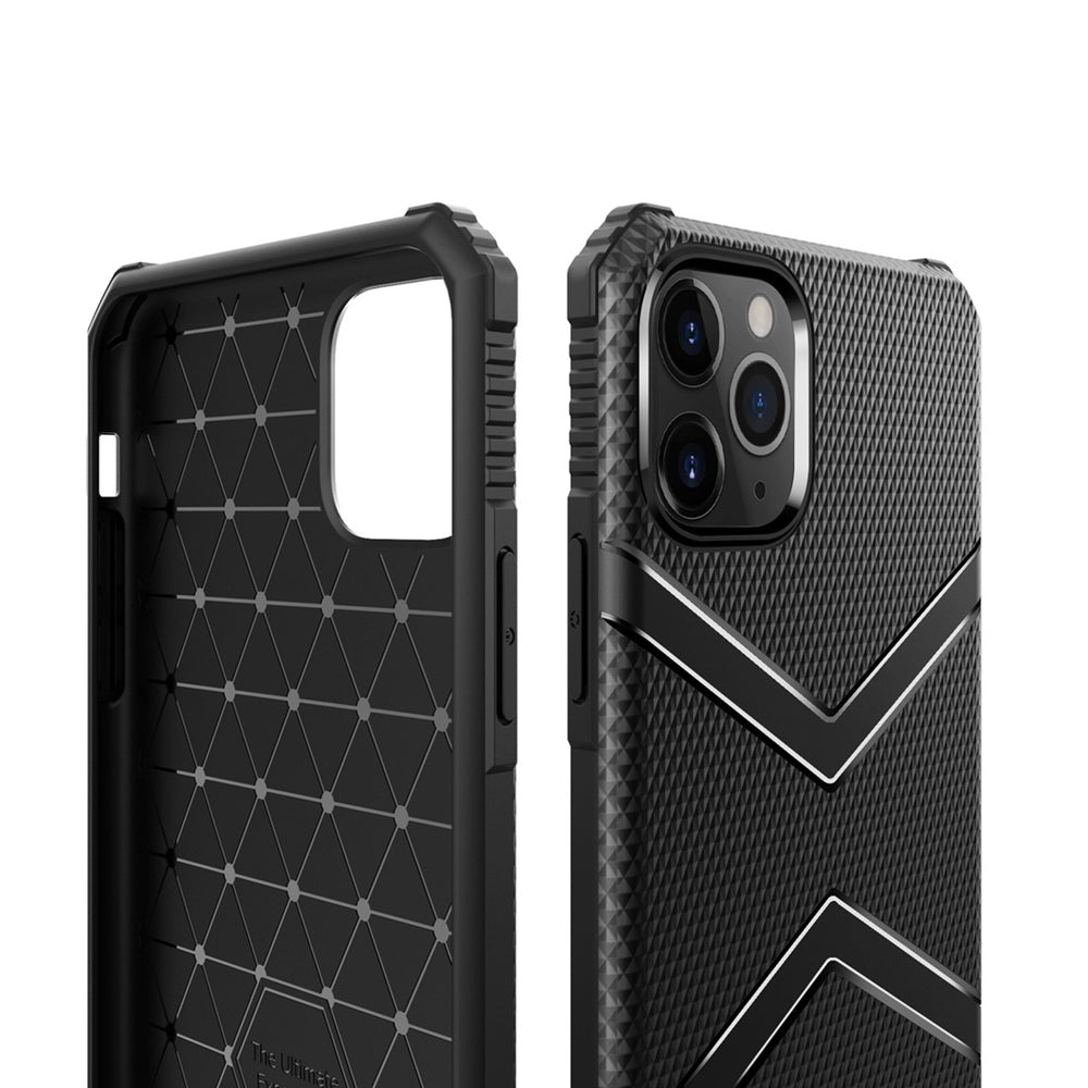 iPhone 12 Pro Max Case Diamond Shield design TPU Protective - Black