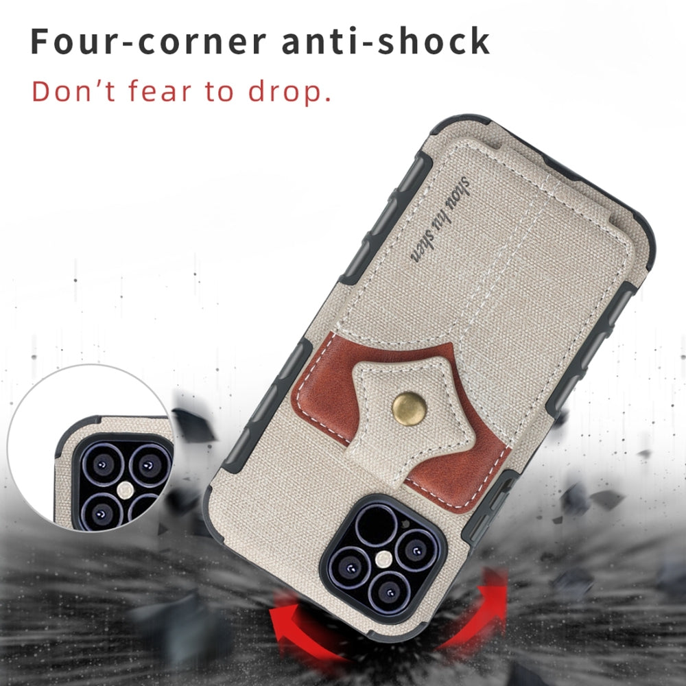 iPhone 12 Pro / iPhone 12 Made With PU Leather and TPU - Cream