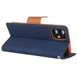 iPhone 12 Mini Case MERCURY GOOSPERY Canvas Diary - Navy Blue