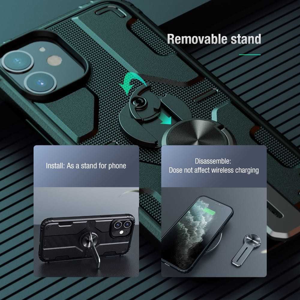 iPhone 12 / iPhone 12 Pro Case NILLKIN Medley With Removable Stand - Black