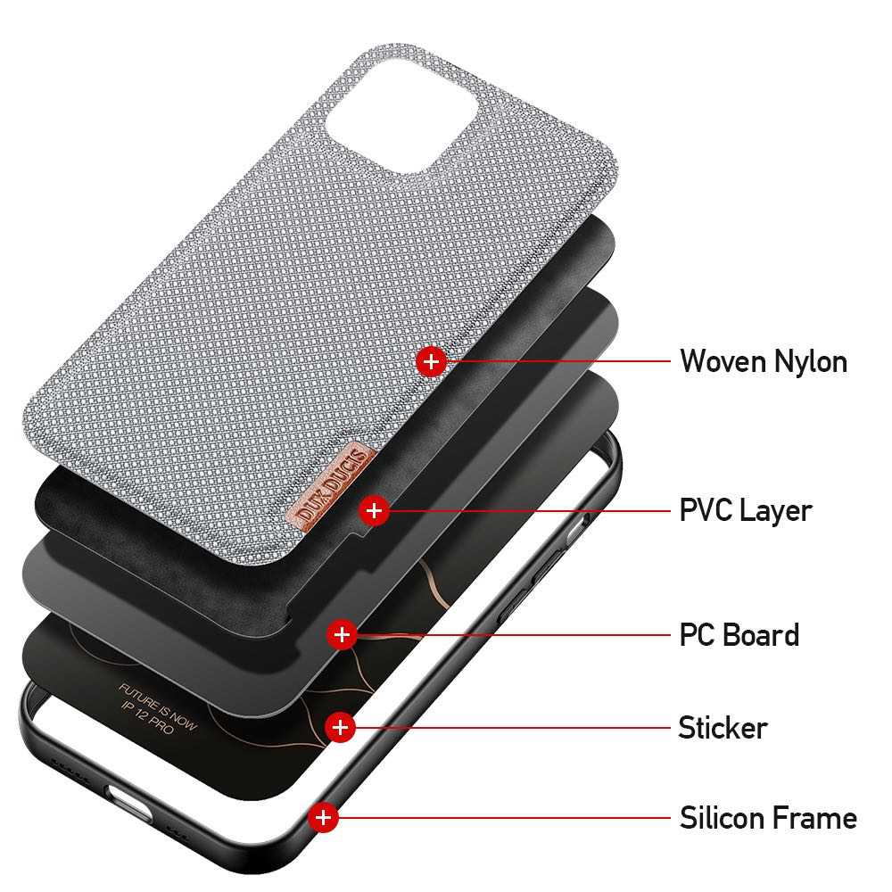 iPhone 12 Pro / iPhone 12 Case Made With PU Leather + TPU - Crystal Blue