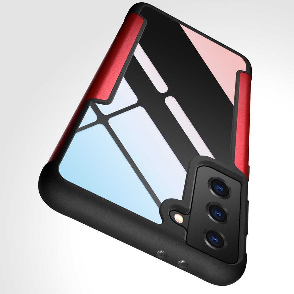 Samsung Galaxy S21 Plus Case Made With PC and TPU - Red