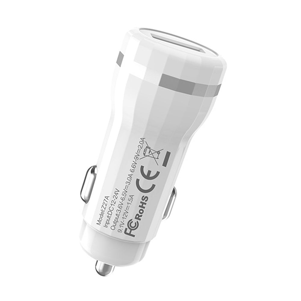 Car Charger Hoco 18W - White