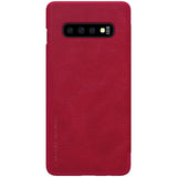 NILLKIN QIN Series Samsung S10 Secure Wallet Case - Red