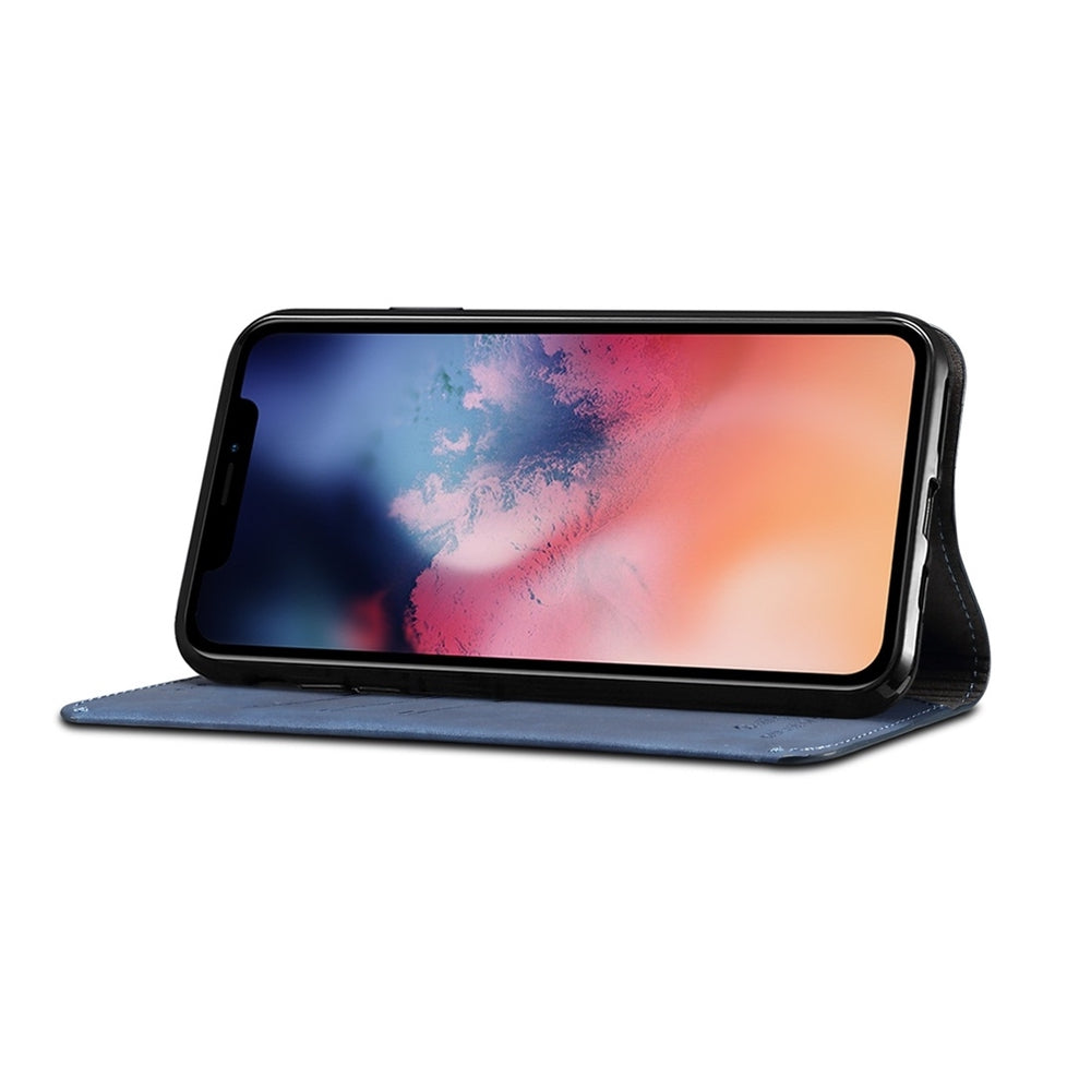 iPhone 11 Pro Case SUTENI With PU Leather and TPU - Blue