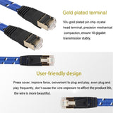 Network Cable CAT 7 10 Gigabit Ethernet Flat Patch - 1.8M