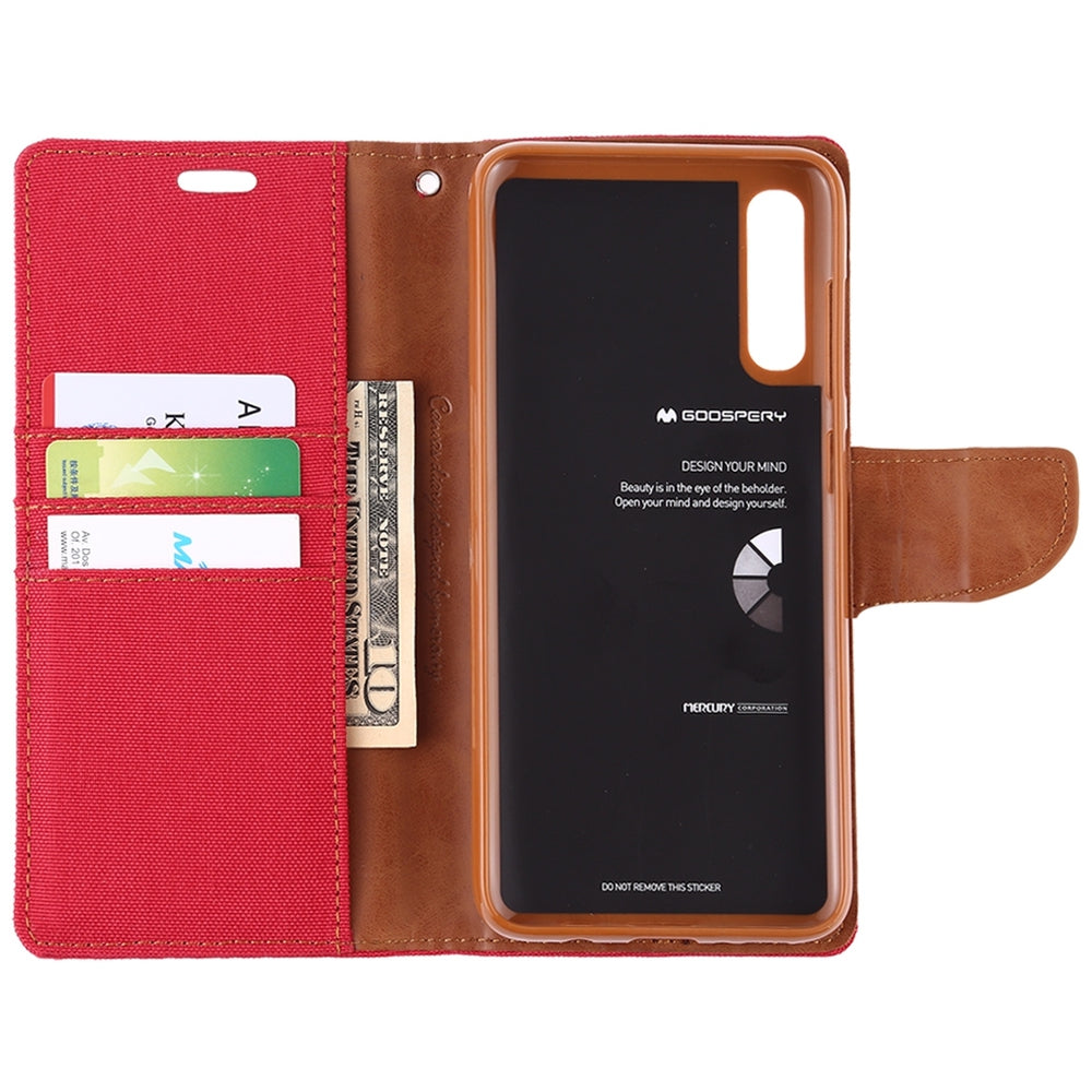 Samsung Galaxy A70 Made With PU Leather and TPU - Red