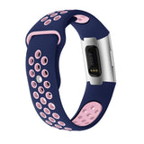 Two-color Silicone Wrist Strap for Fitbit Charge 3
