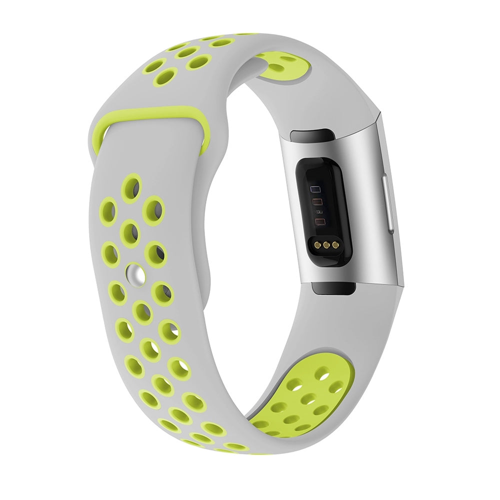 Two-color Wrist Strap for Fitbit Charge 3 Made With Silicone