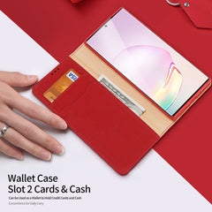 Samsung Note 20 Ultra Case Made With PU Leather + TPU - Red