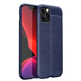 iPhone 12 Pro / iPhone 12 Case Made With PU Leather - Navy Blue