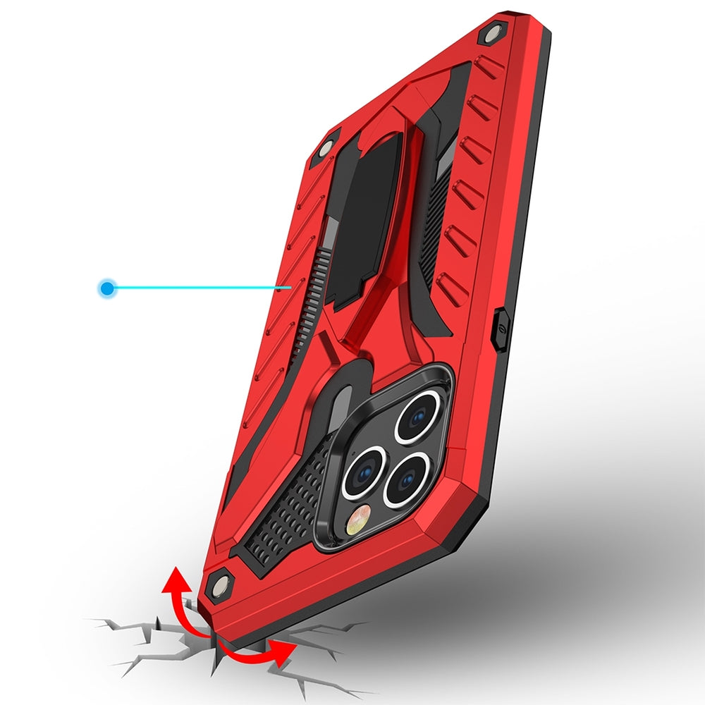 iPhone 12 Pro Max Case Made With PC and TPU Material - Red