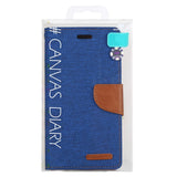 MERCURY GOOSPERY Canvas Diary PU Leather iPhone 12 Mini Case