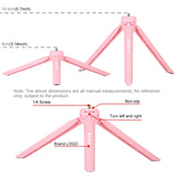 Tripod Mount with Phone Clamp for Smartphones - Pink