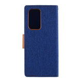 Samsung Galaxy S21 Ultra Case MERCURY Canvas Diary - Blue