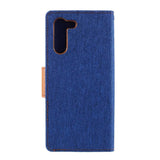 Samsung Galaxy S21 Case MERCURY Canvas Diary Shockproof - Blue