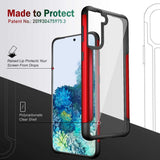 Samsung Galaxy S21 Plus Case Iron Man Metal Series - Red