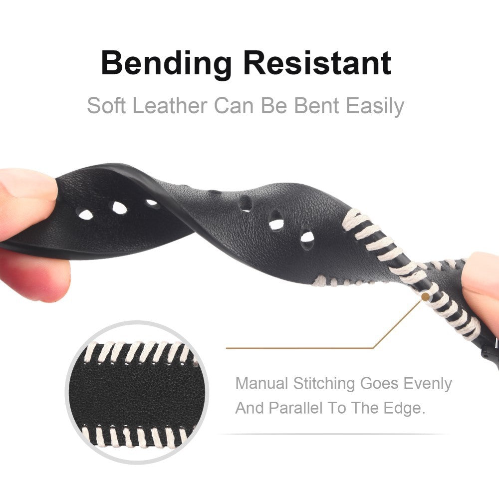 Genuine Leather Strap for Apple Watch 41mm / 40mm / 38mm - Black