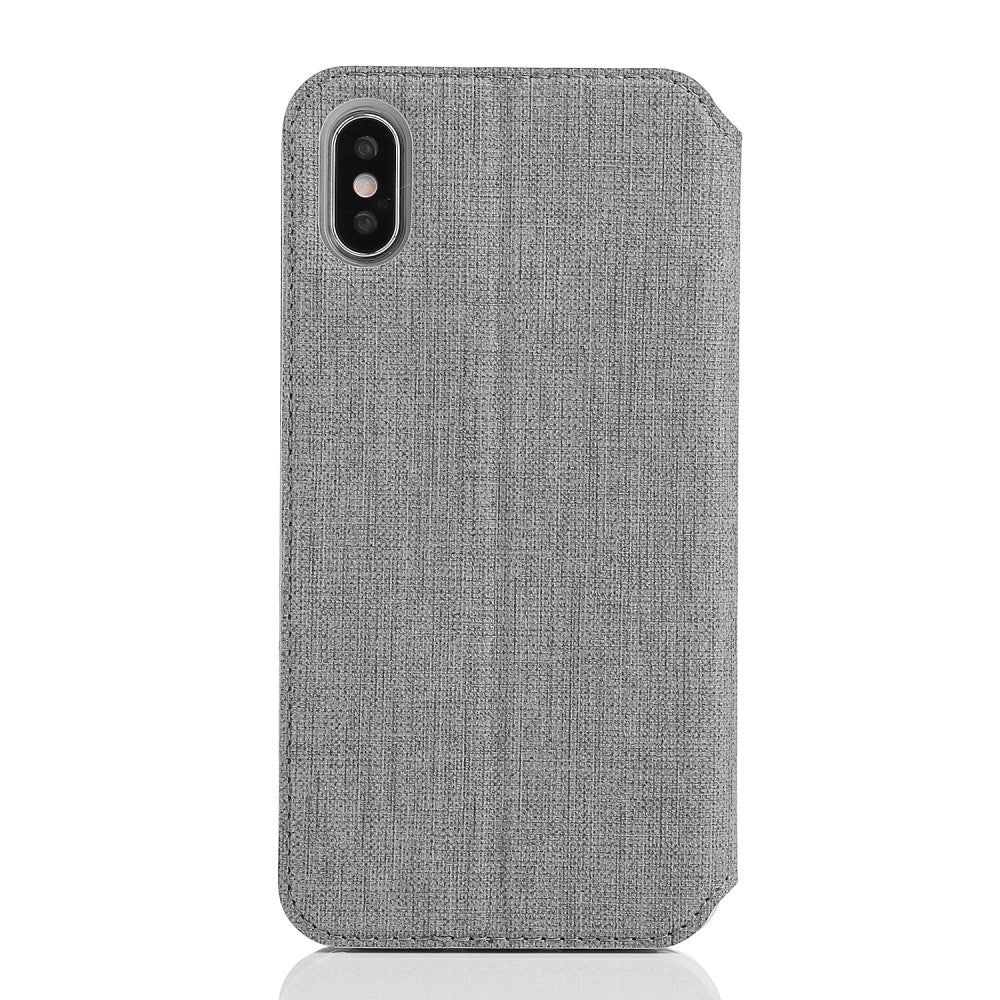 iPhone XS Max Case Made With PU Leather and TPU - Grey