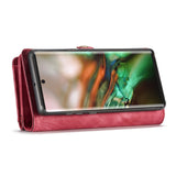 Samsung Galaxy Note 10 Case CASEME Multi-slot Detachable Wallet - Red