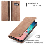 Samsung Galaxy S10 Case CASEME Secure Protective Wallet - Brown